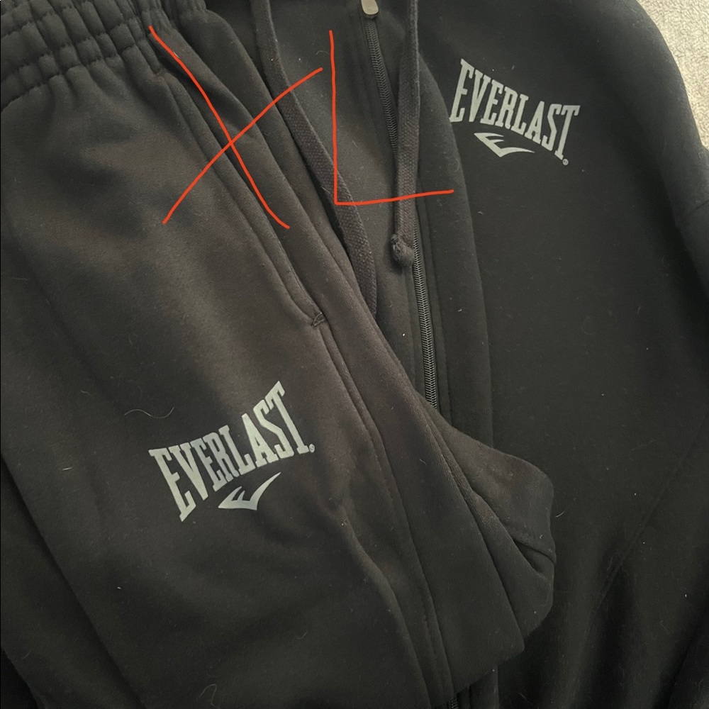 Everlast sweatshirt and pants
